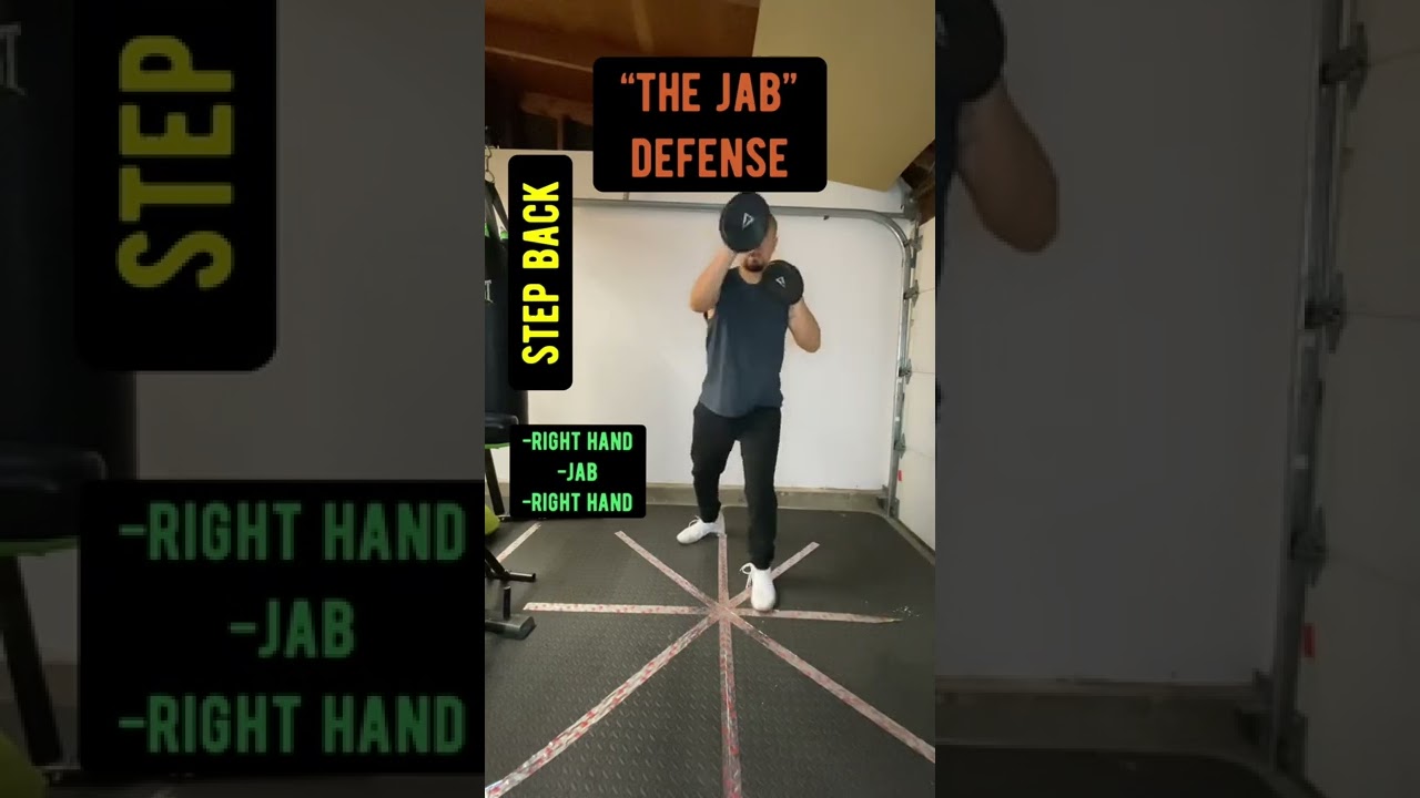 Get away from the jab by using step back and counter punch 
