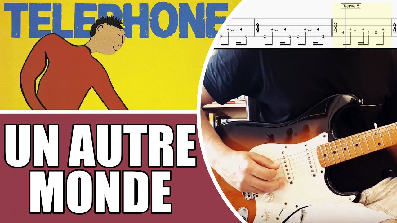 Un Autre Monde - Téléphone | Guitar & solo cover with tabs #5