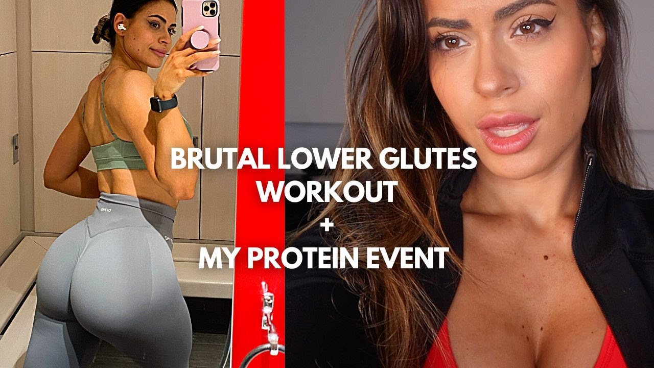 BRUTAL lower glute focused session + My Protein Event