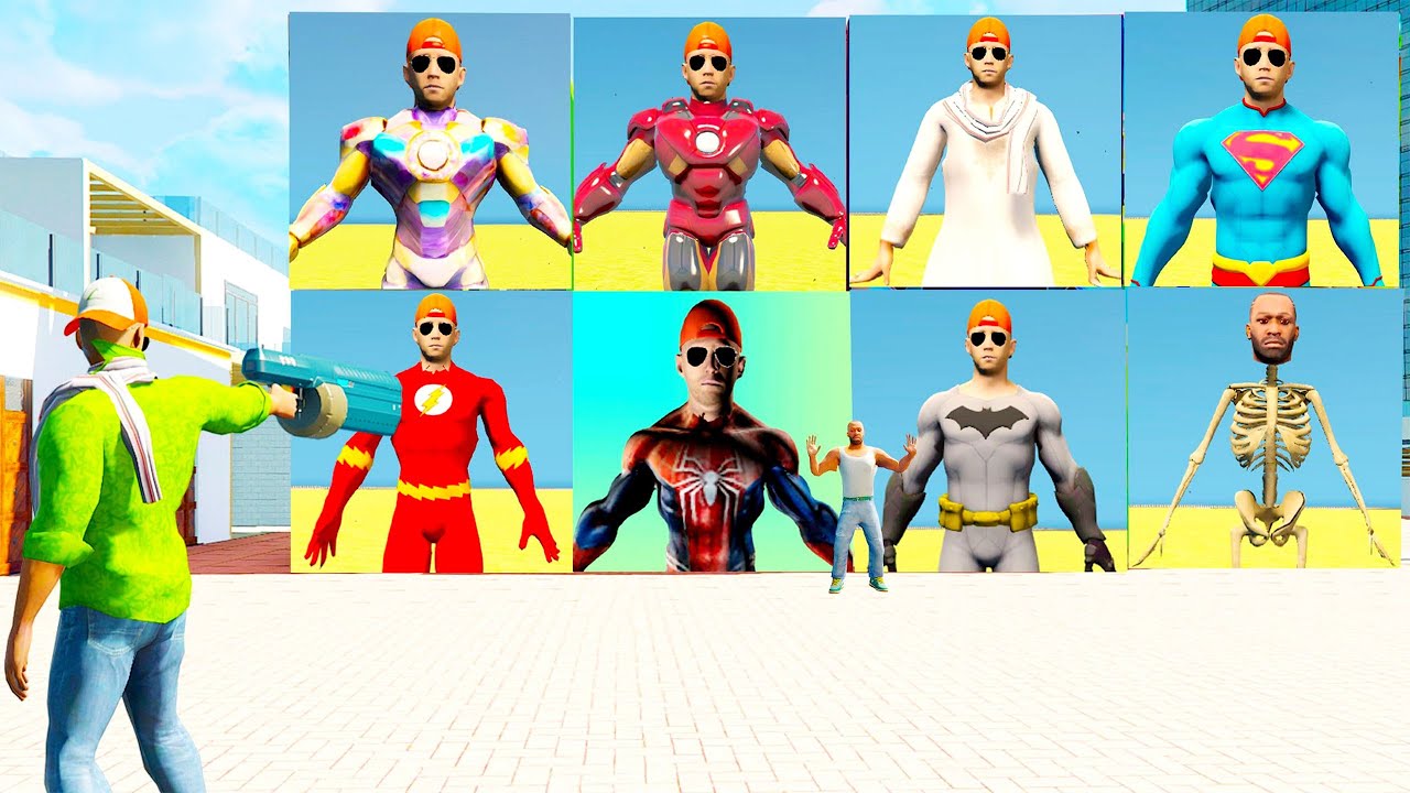 😱 Franklin Open Jack SuperHero Mystery Containers 💥😡 Indian Theft Auto💥🤡Indian Bike Driving 3D