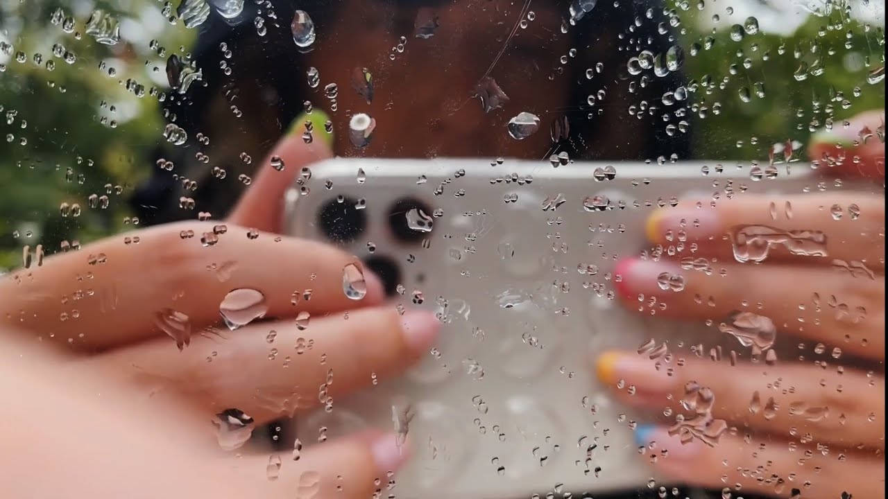 rainy tapping asmr 🌧️