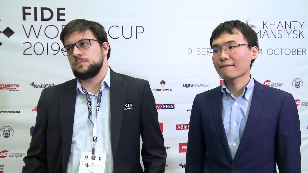 Interview with Vachier-Lagrave and Yu | FIDE World Cup 2019 | Final. Game 2 |