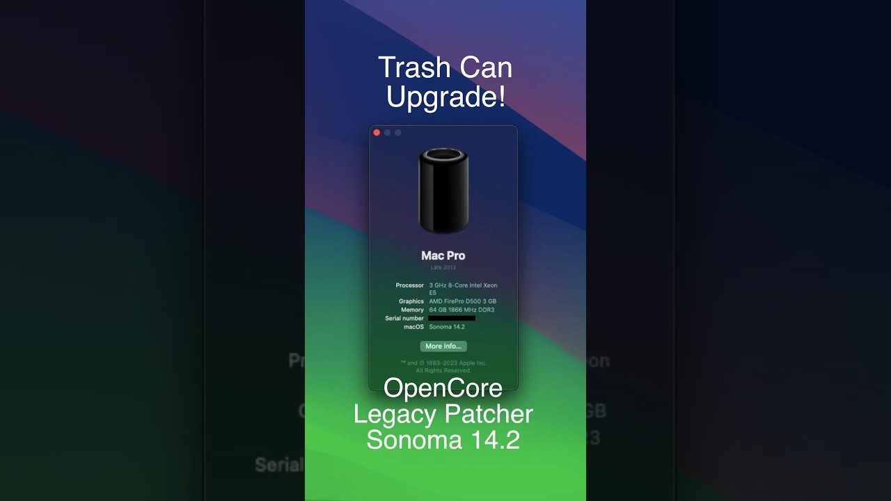 Mac Pro Trash Can Upgrade #shorts #macpro #trashcan