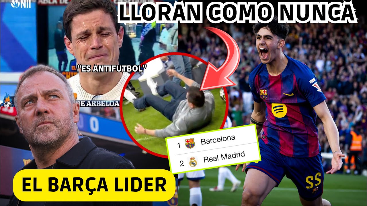 💥 EL BARÇA NUEVO LIDER y ASI REACCIONAN! EDU LLORA COMO NUNCA y RONCERO ACABA por LOS SUELOS 