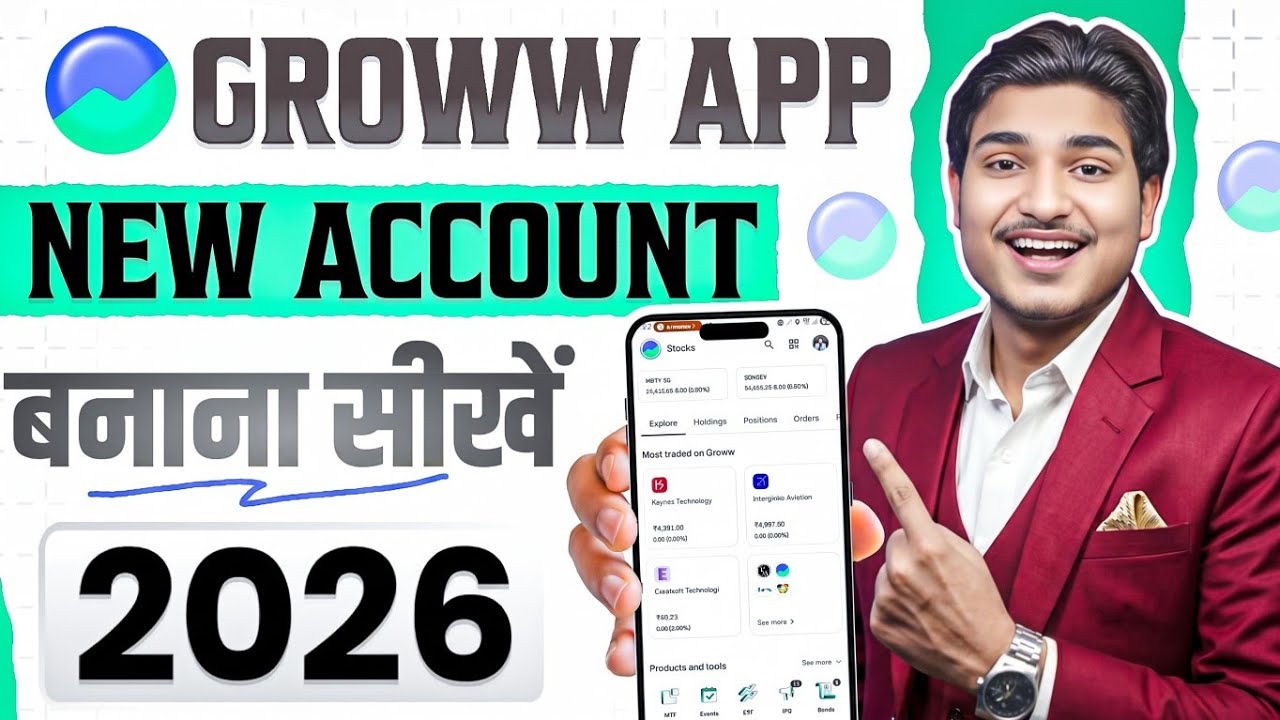 Groww App Account Kaise Banaye | How To Open Groww Demat Account | Groww Account Opening