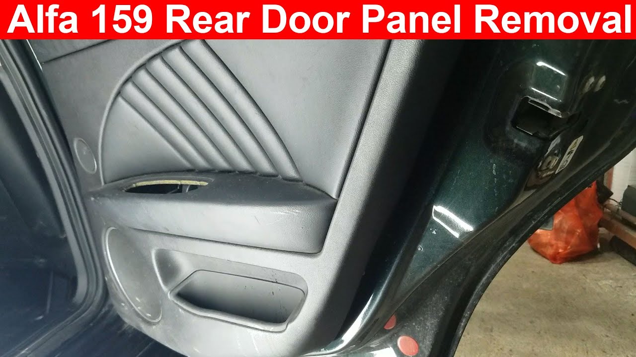 Alfa 159 Rear Door Panel Removal