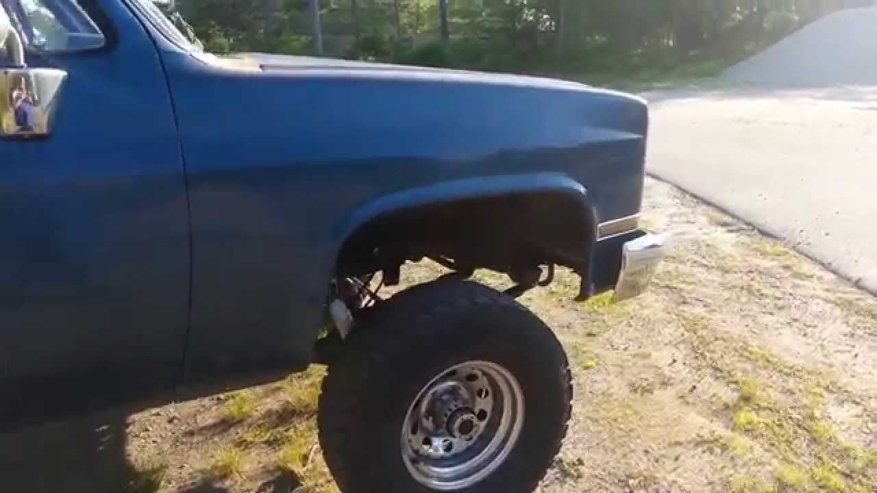 1985 chevy k10 after 4 inch lift