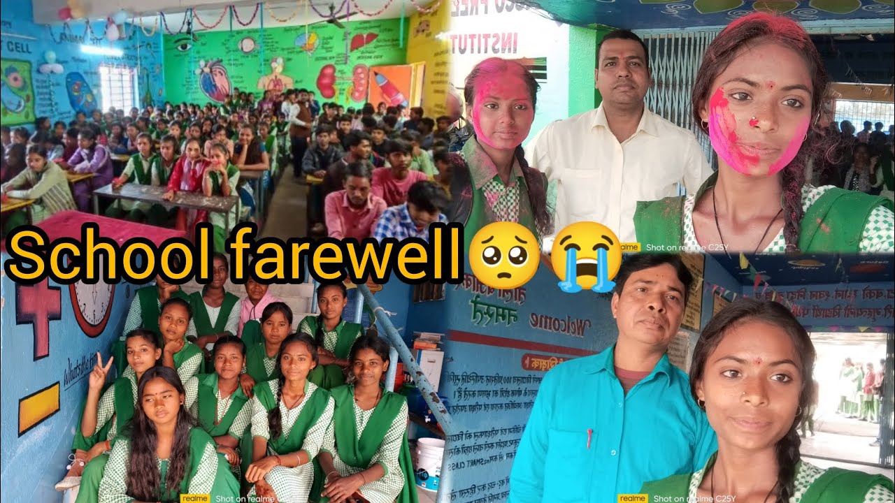 School farewell 😭 || Class 10th || Project girls high school bhojudih🏫 || 