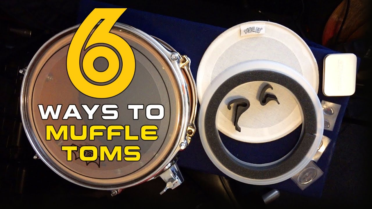 6 способов приглушить томы. Wincent, Aquarian, DrumClip, Remo, Roots EQ. Кольца управления, демпф...