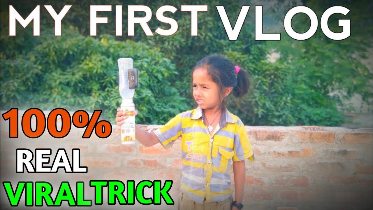 My First Vlog || viral trick