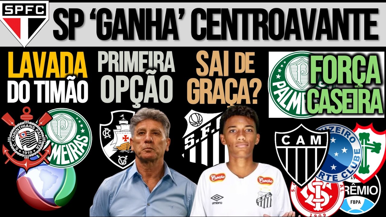 SP: REFORÇO PRO ATAQUE| TIMÃO BOMBA NA TV| R.GAÚCHO NO VASCO? 100 VEZES ARRASCA| SEP, SAN, FLU, ZÊRO