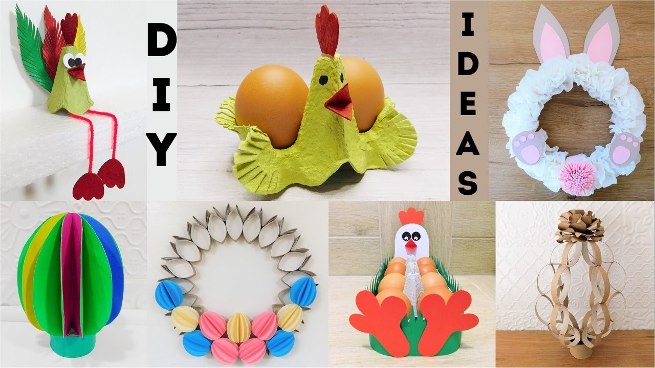 🤩 7 Creative Easter Craft Ideas 💫 Toilet Paper Rolls and Egg Box Recycling DIY ♻️ Eco Home Decor