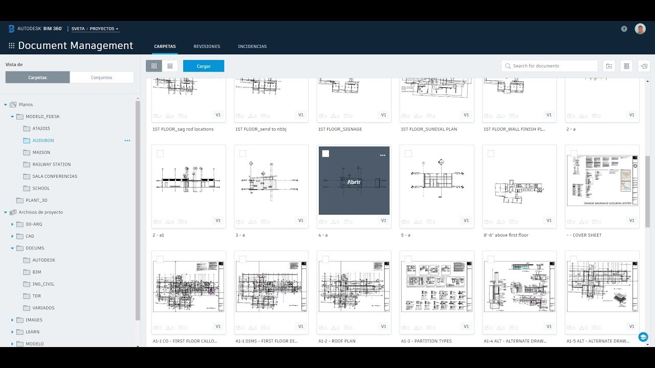 BIM 360 Docs - Document Management - Planos y Archivos de Proyecto