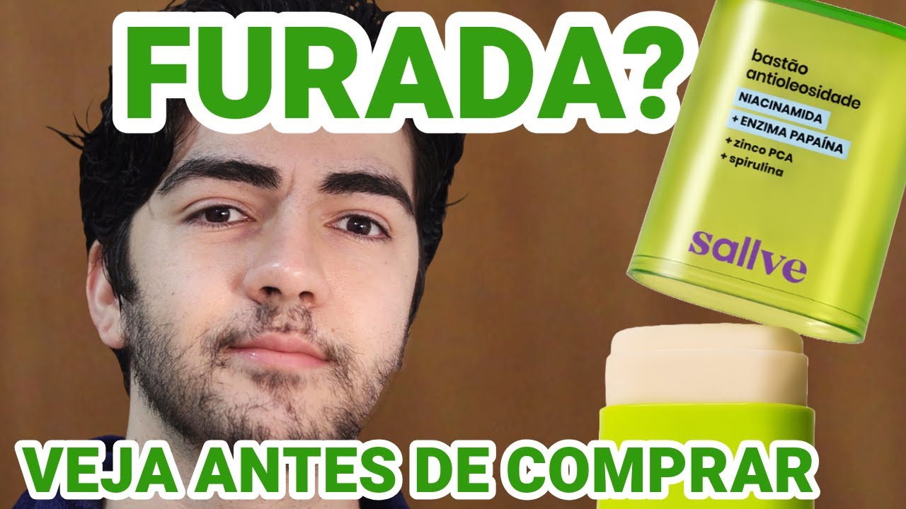 BASTÃO ANTIOLEOSIODADE SALLVE - PELE MATTE E LIVRE DE BRILHO! COM NIACINAMIDA -  VALE A PENA?