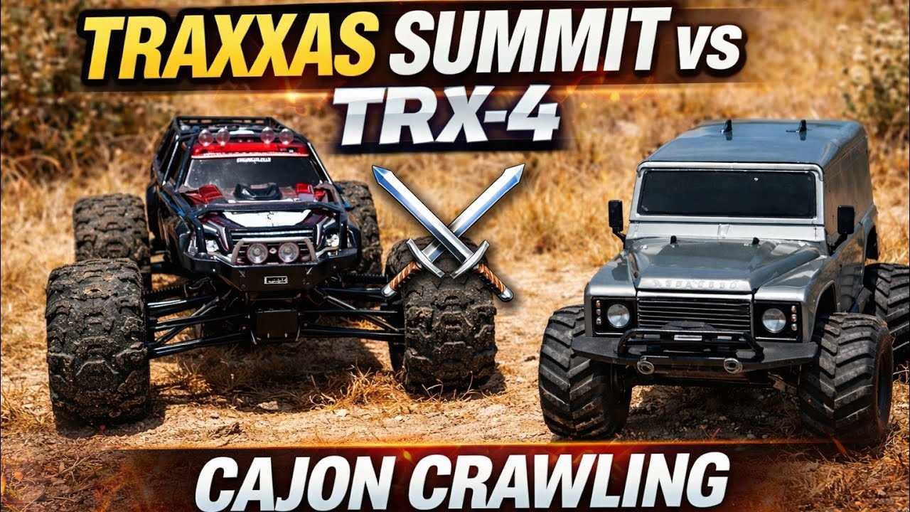 TRAXXAS Monster TRX-4 vs Summit Canyon Crawl Bash Flips Freestyle