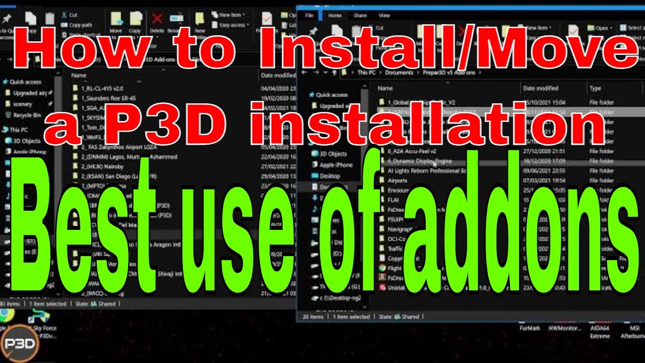 P3DV5 | Best Practices for Installation and addons