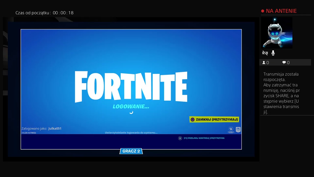 Transmisja na żywo z PS4 użytkownika domek007