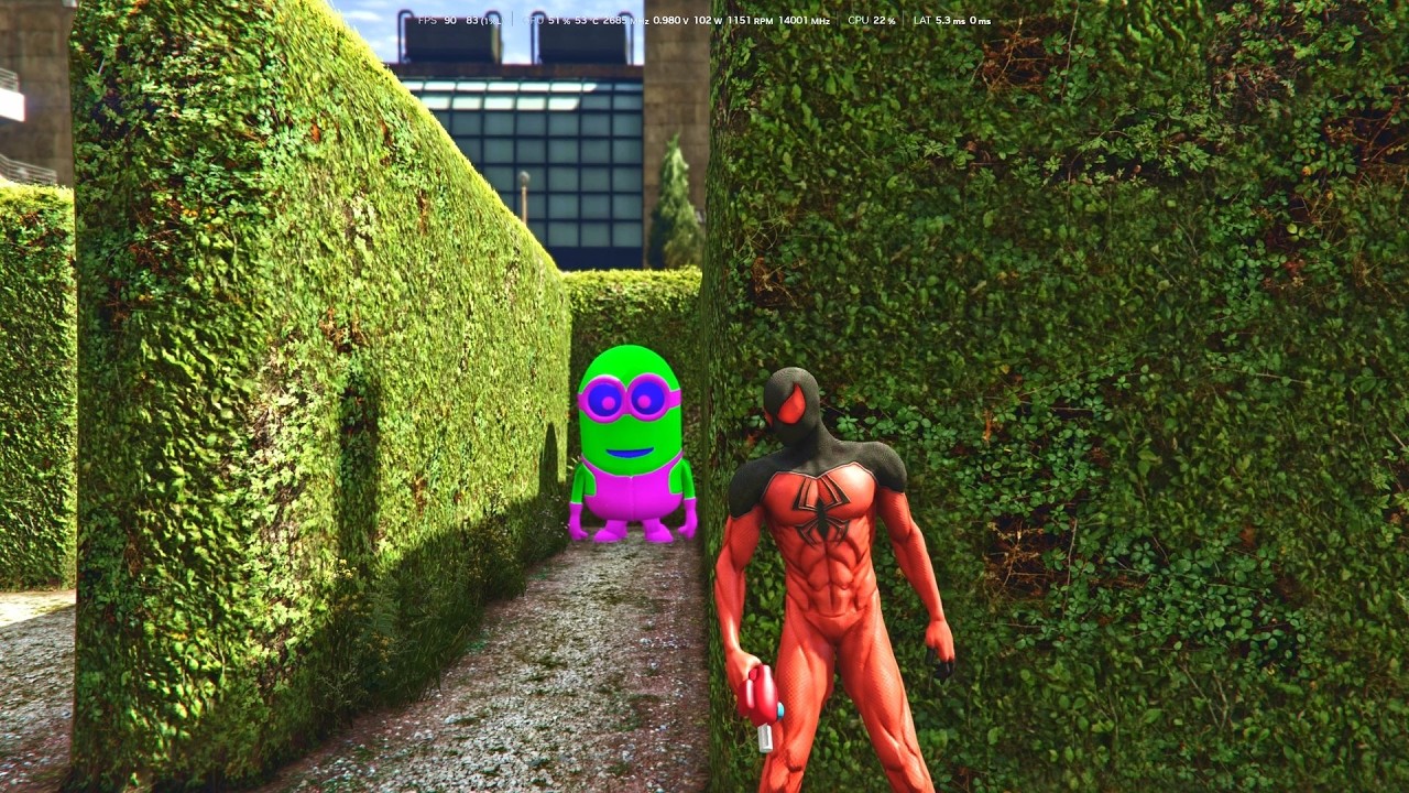 Spiderman vs Green Minion Funny Epic Ragdoll GTA 5 Eps.20