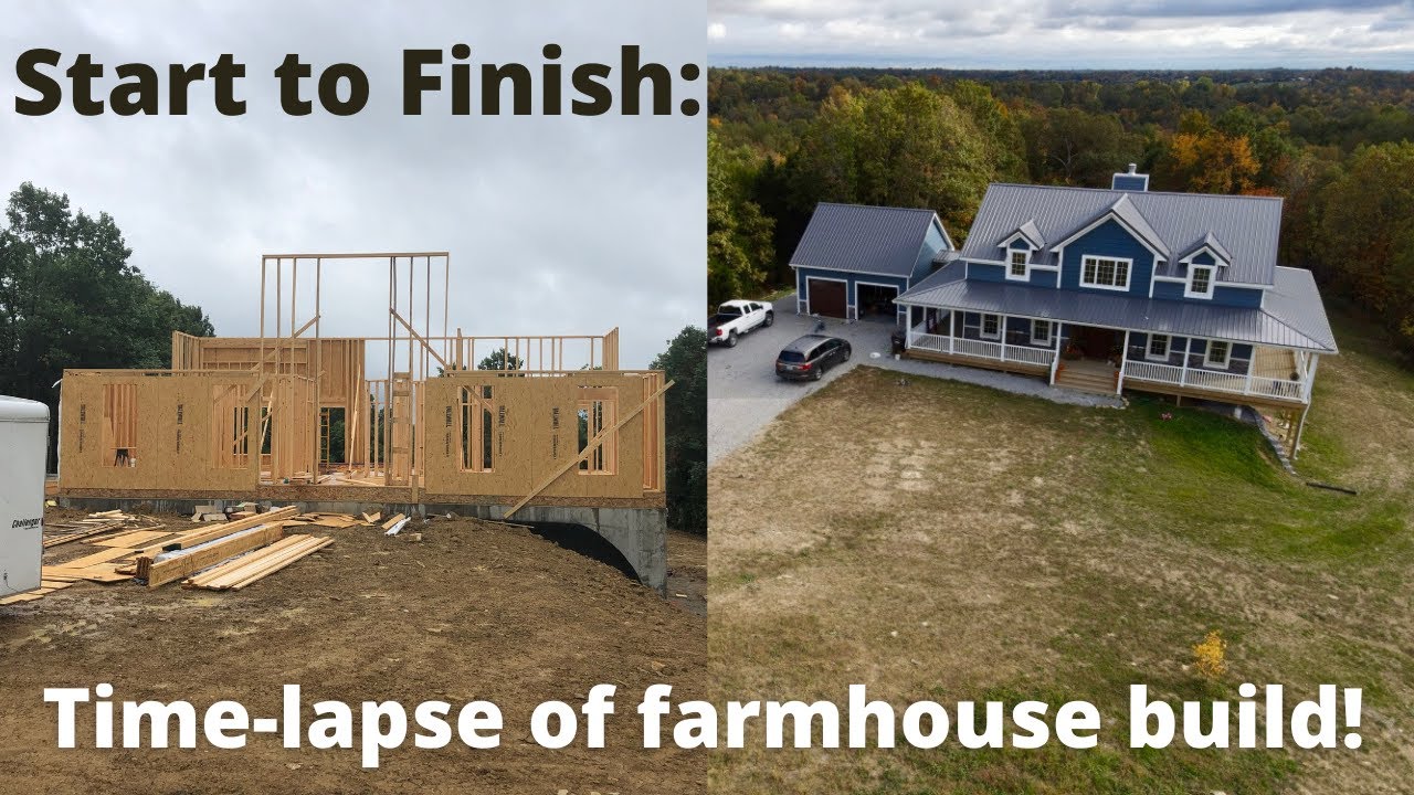 Time-lapse of Home Construction: Start to Finish in 10 minutes! #buildyourownhouse
