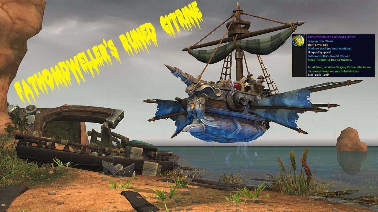 How To Get The Fathomdweller's Runed Citrine Bug In World Of Warcraft  War Within 11.0.7 Siren Isle