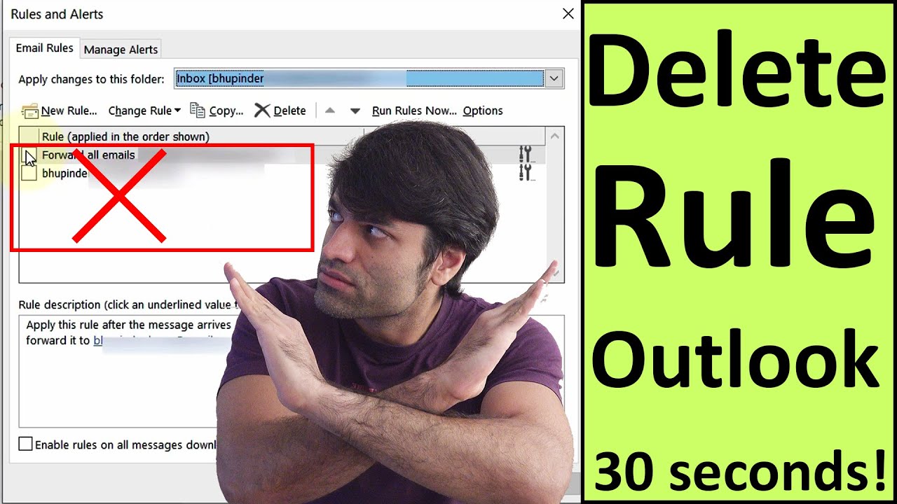 How to Delete a Rule in Outlook