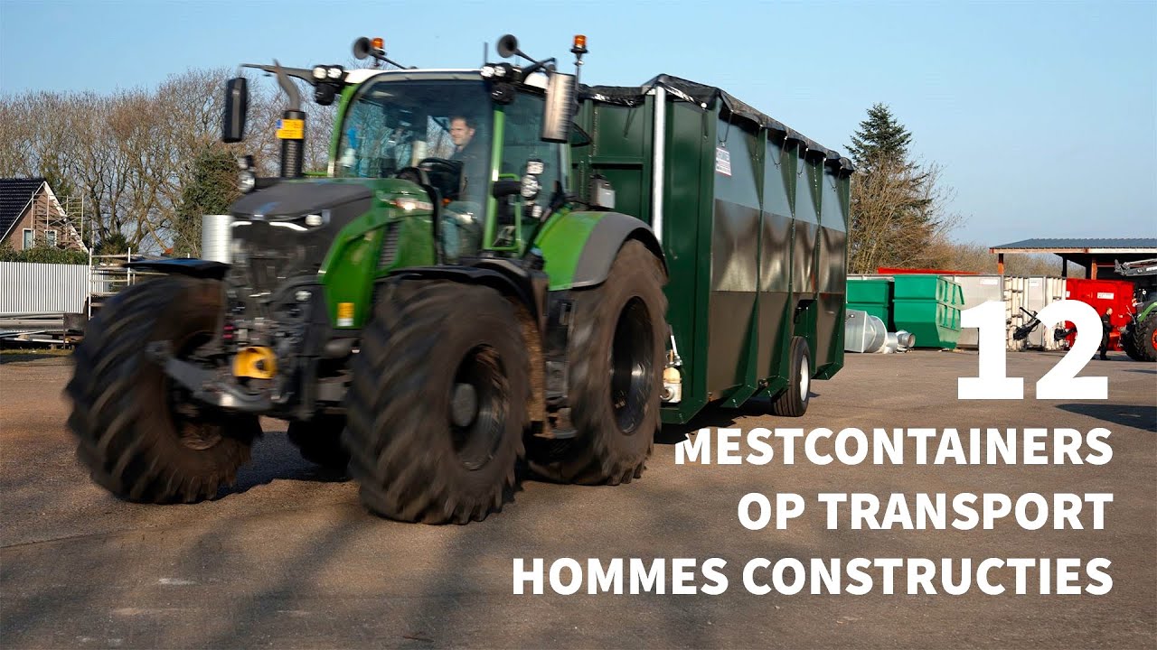 Hommes Constructies levert 12 mestcontainers in één keer af