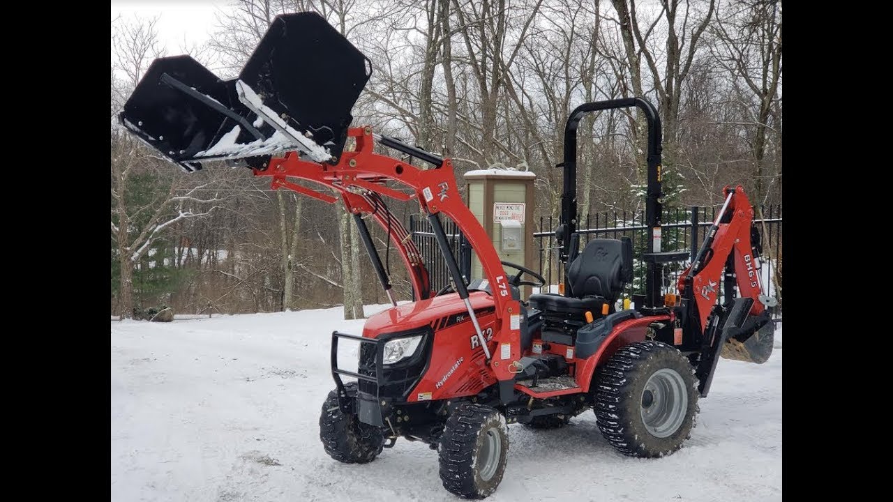 #340 Subcompact With Snow Pusher, Second Look RK 24 and TOP DOG Snow Pusher