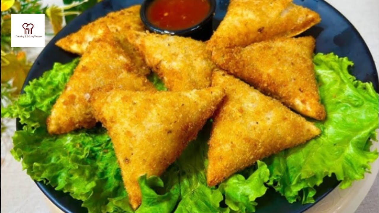 White Sauce Chicken Samosa Recipe By Cooking And Baking Passion || Ramadan Special Recipe 