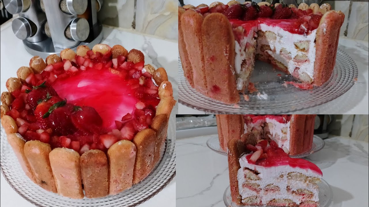 راح ديري بيها حاااااالة تحلية رمضاااانية بإمتياز 🌙 تبرد على القلب 🍧شارلوت الفراز 🍓
