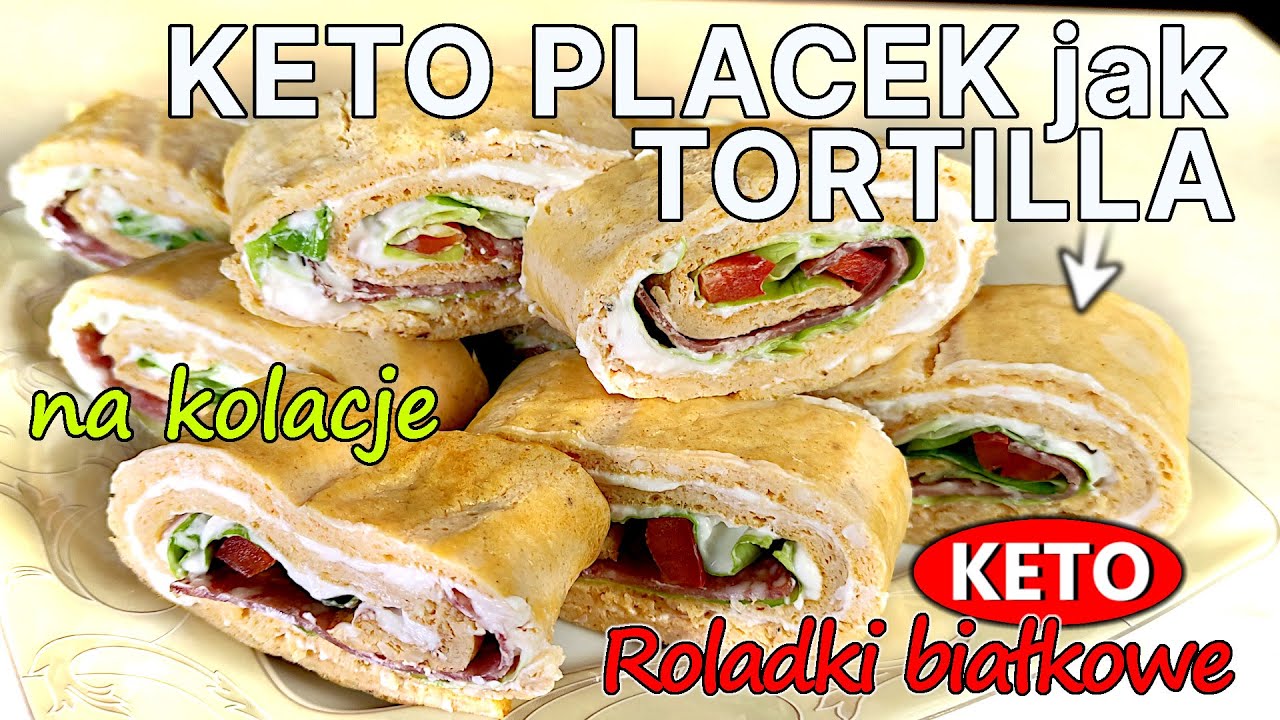 409 - Przepis na KETO placek jak tortilla -KETO ROLADKI - Z czym podawać KETO TORTILLĘ?