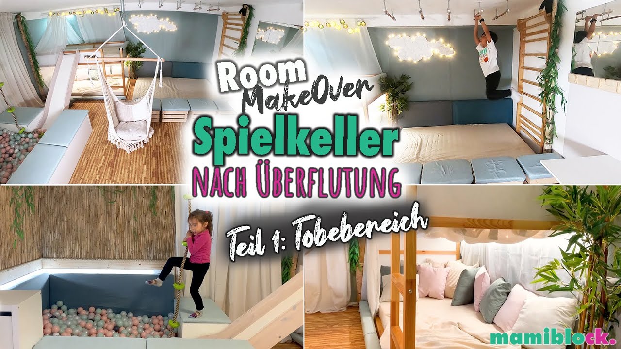 Spielkeller Makeover #1 | DIY Ideen| Spielzimmer kostengünstig einrichten und gestalten | mamiblock
