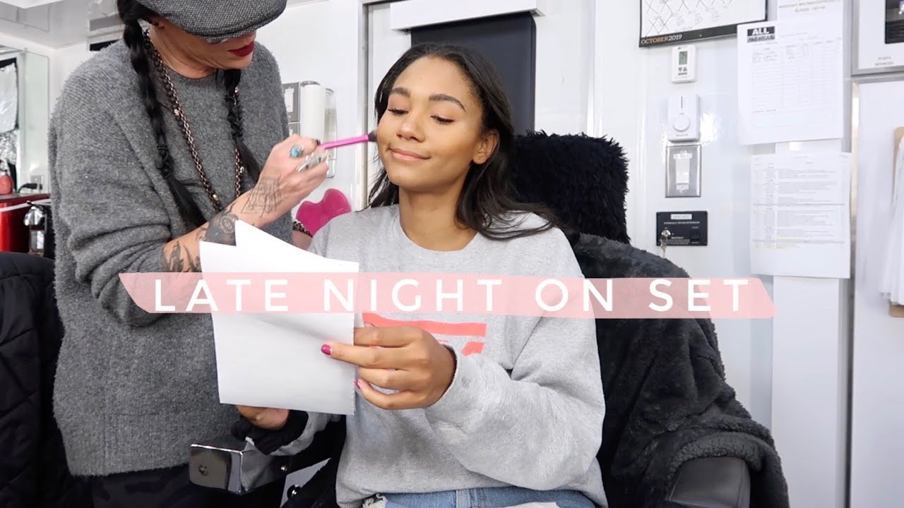 VLOG: LATE NIGHT ON SET | Greta Onieogou