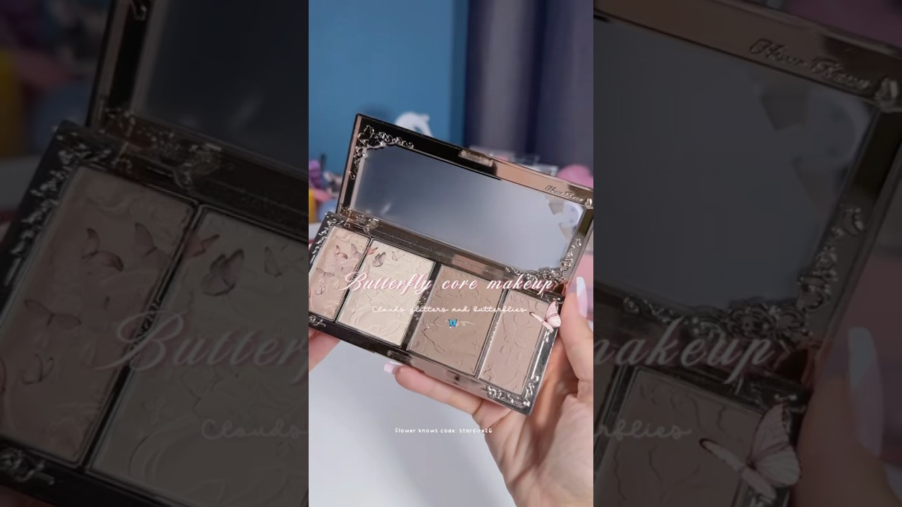 Flower Knows butterfly cloud collar highlight and contour palette #cbeauty #flowerknowsmakeup