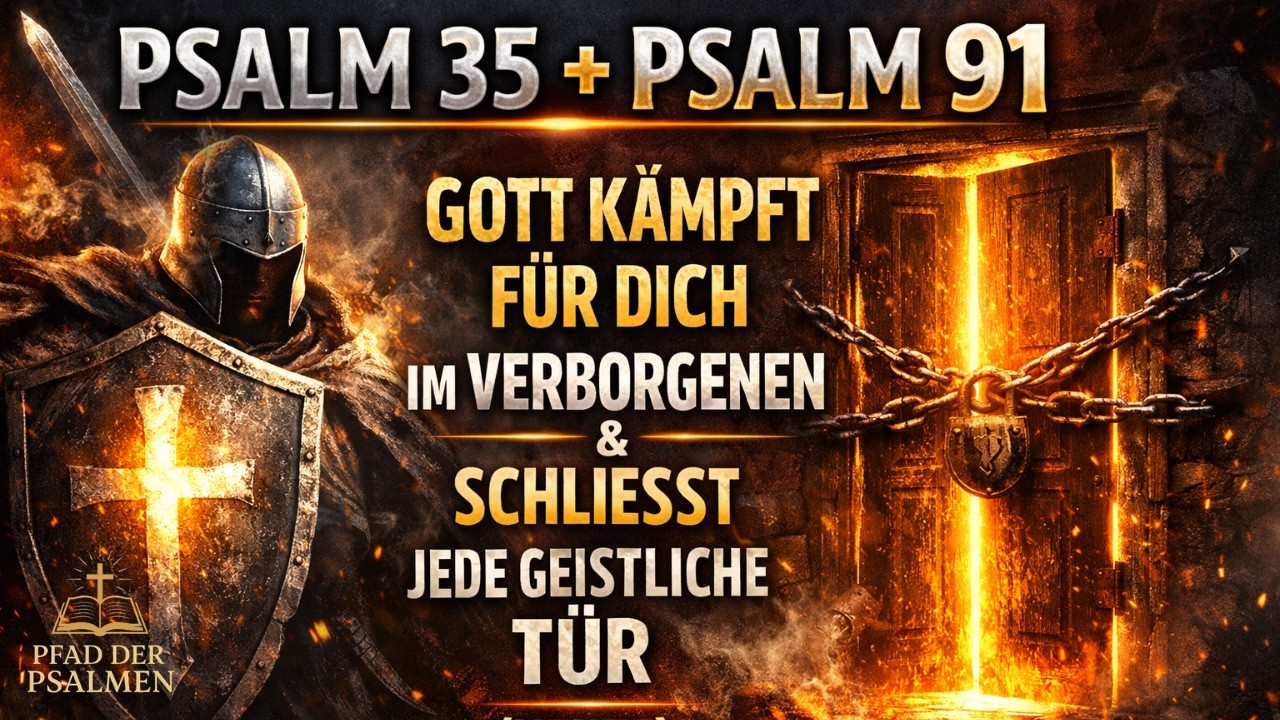 🛡️ Psalm 35 + Psalm 91 — Gott kämpft für dich im Verborgenen & schließt jede geistliche Tür (Heute)