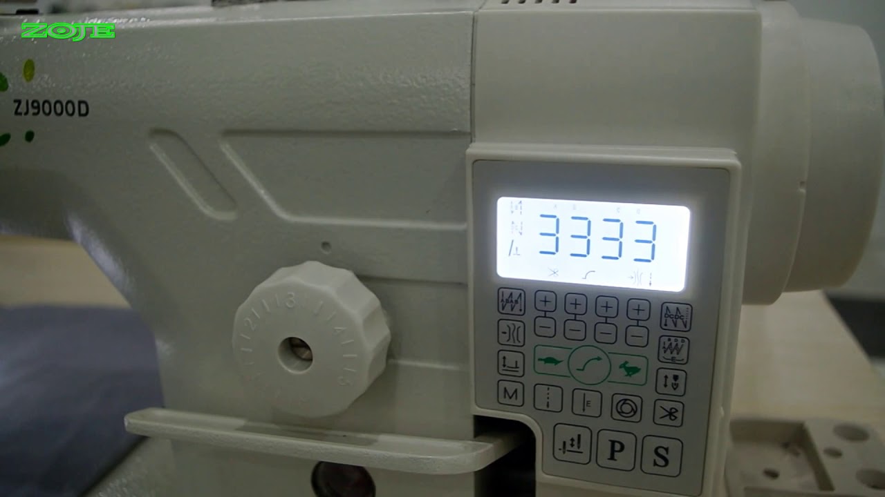 ZJ9000D close auto-presser foot（关闭自动抬压脚）