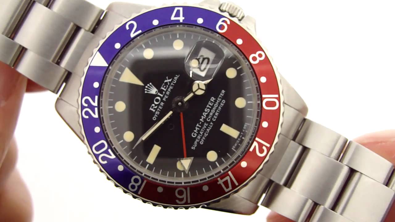 Rolex 1675 "Pepsi" GMT-Master Vintage Watch HD Video Review