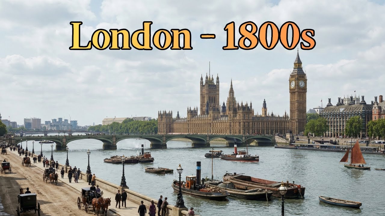 What Did London Look Like In The 1800s? (AI reconstruction)