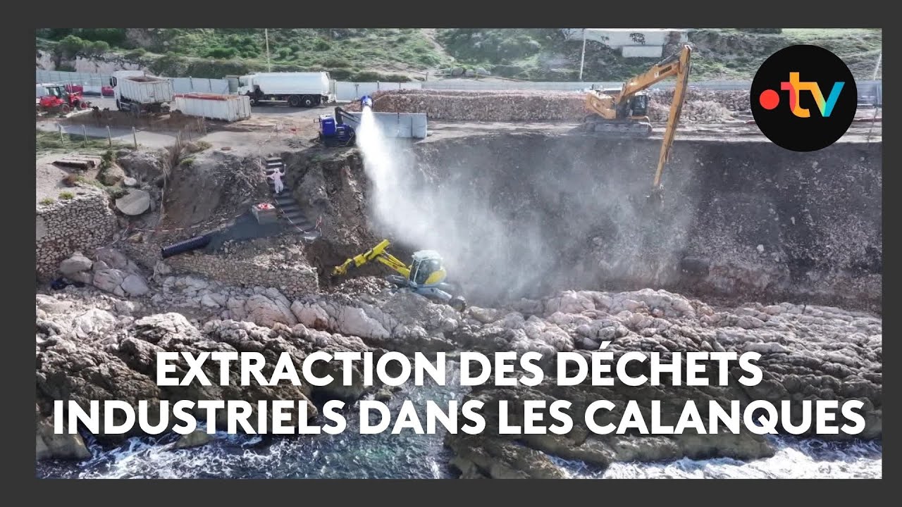 L'extraction complexe des déchets industriels dans les calanques de Marseille