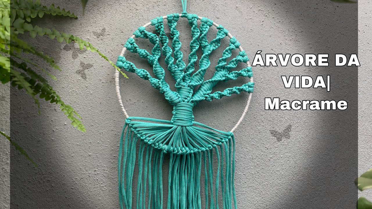 { ÁRVORE DA VIDA} MACRAME CIRCULAR com FIO NÁUTICO - para iniciantes -