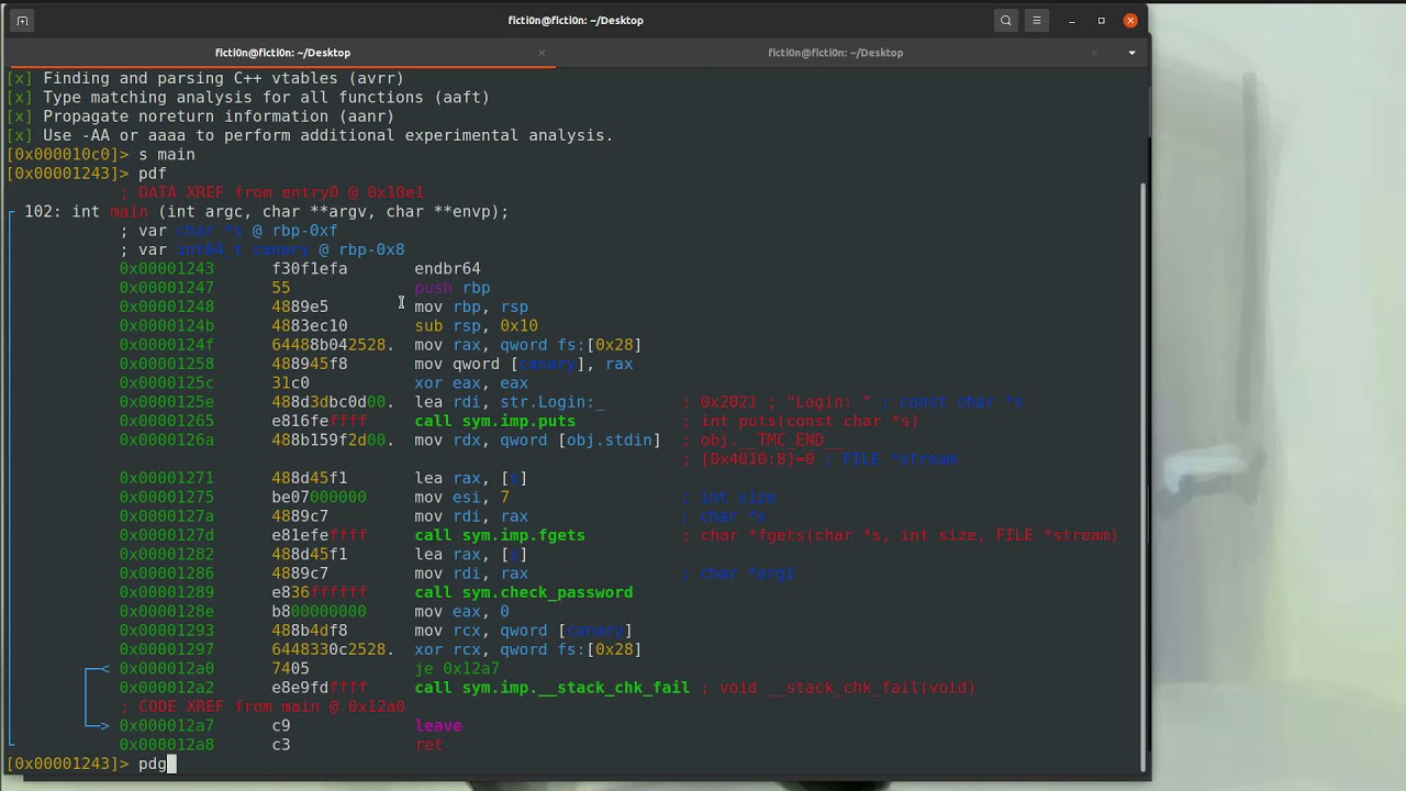 Radare2 Series 0x2 - r2pm Ghidra Decompiler Usage in R2