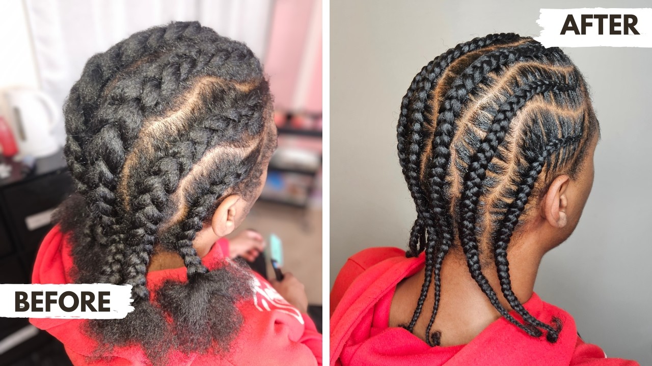 Wavy Part Pre-Part Tutorial | Men Stitch Braids Straight Back
