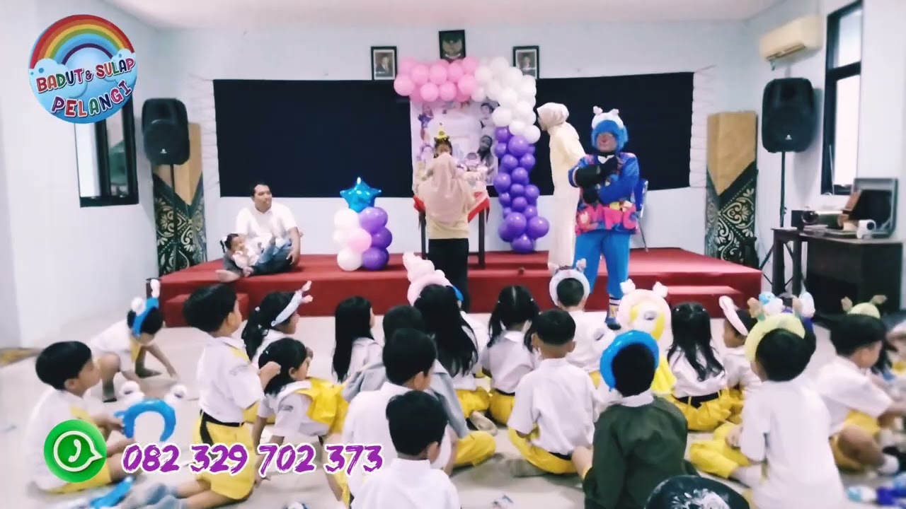 Om Badut Sanggar Pelangi 🌈http://wa.me/6282329702373#badut #viral #semuaorang