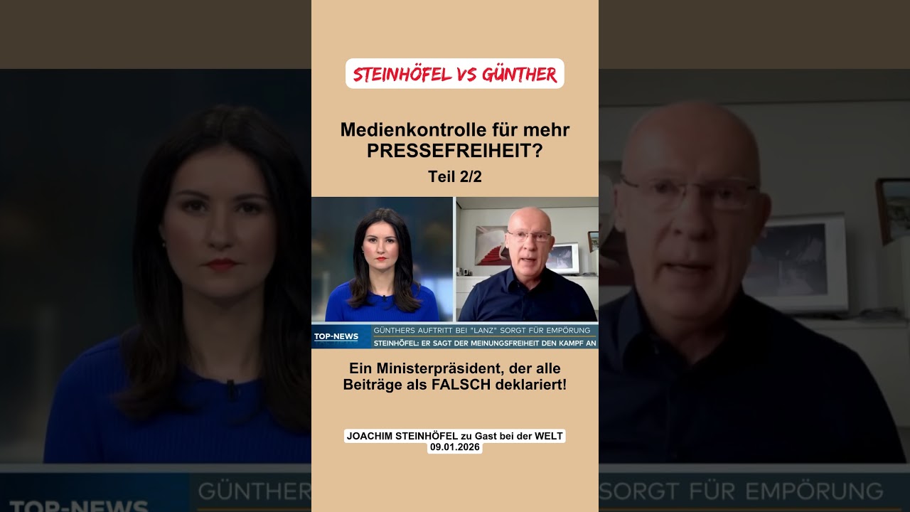 Medienkontrolle f&uuml;r mehr PRESSEFREIHEIT Teil 2 #politik #steinh&ouml;fel #g&uuml;nther #pressefreiheit