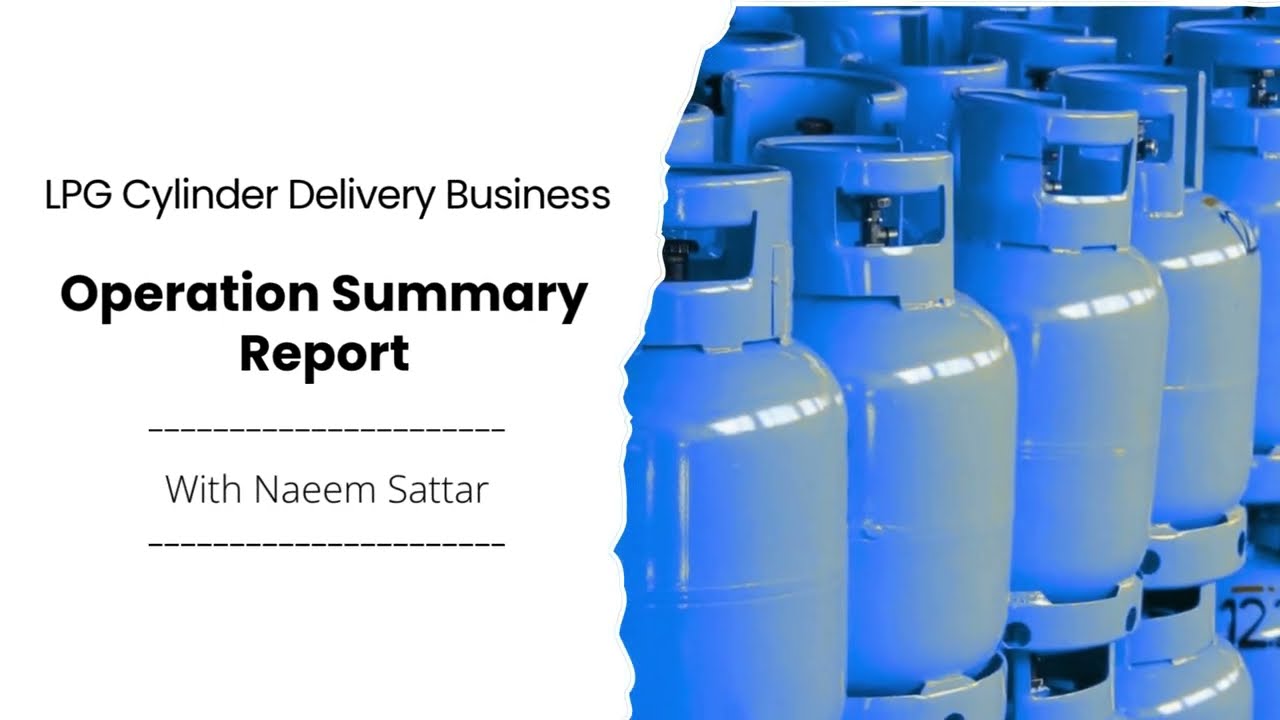 Operation Summary Report of Tarsil | LPG Cylinder Delivery Business | Urdu