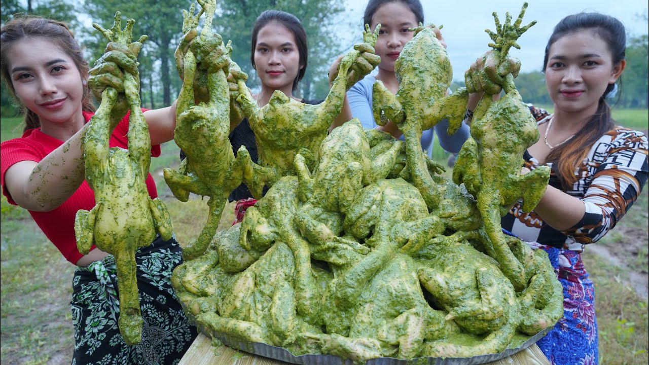 Wow chicken green curry with rice cook and eat recipe - Amazing cooking