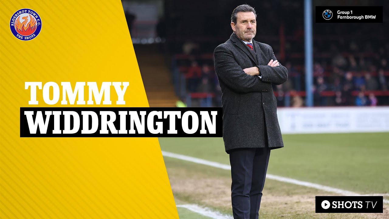 TOMMY WIDDRINGTON POST-MATCH: Sittingbourne (A)