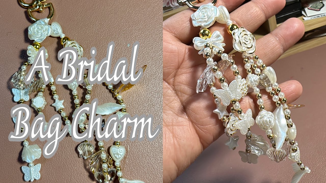 DIY Bridal Bag Charm | Beaded Charm Tutorial