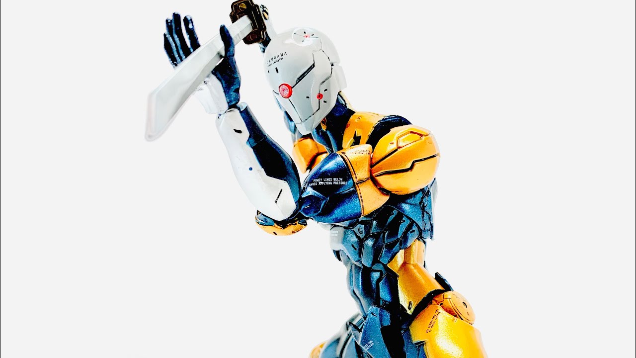 Metal gear gray fox cyborg ninja figure unboxing play art kai