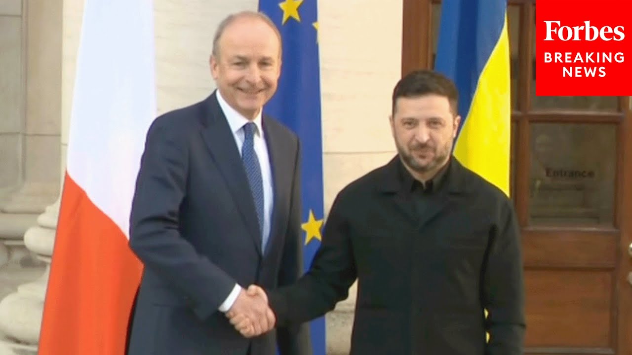 Ukrainian President Zelensky Arrives For Key Meetings With Ireland's Prime Minister And President