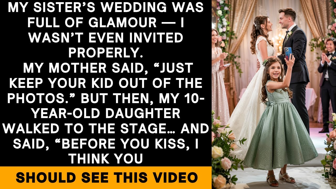My Sister’s Wedding Ignored Me — Then My Daughter Played the Video That Changed Everything